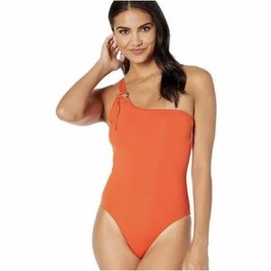 Seafolly Australia NWT Size 8 US One Shoulder Maillot Swimsuit